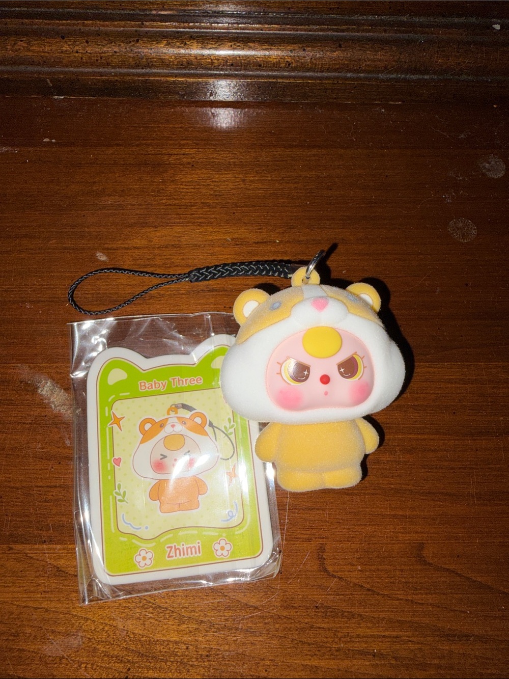 Yellow Baby Three Bear Keychain Plush for Kids